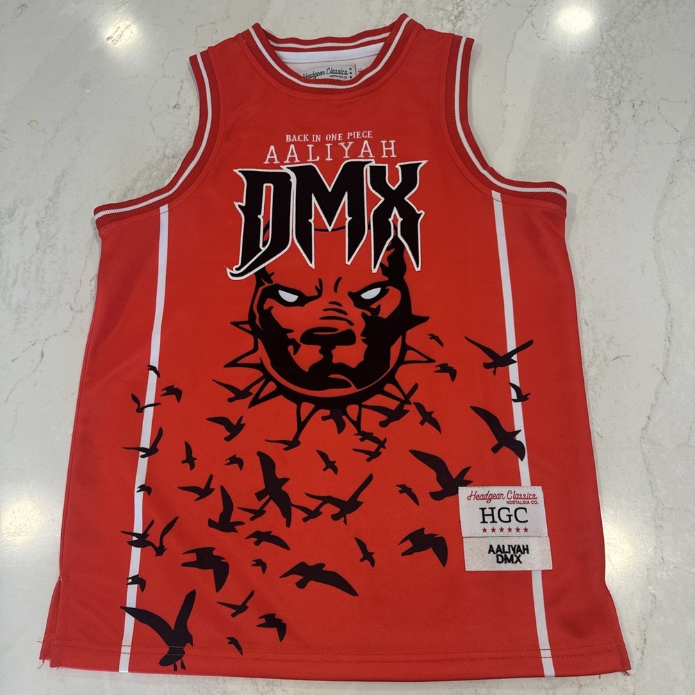 DMX Aaliyah Headgear Classics Jersey Brand Embroidered tank Men's Medium nice!